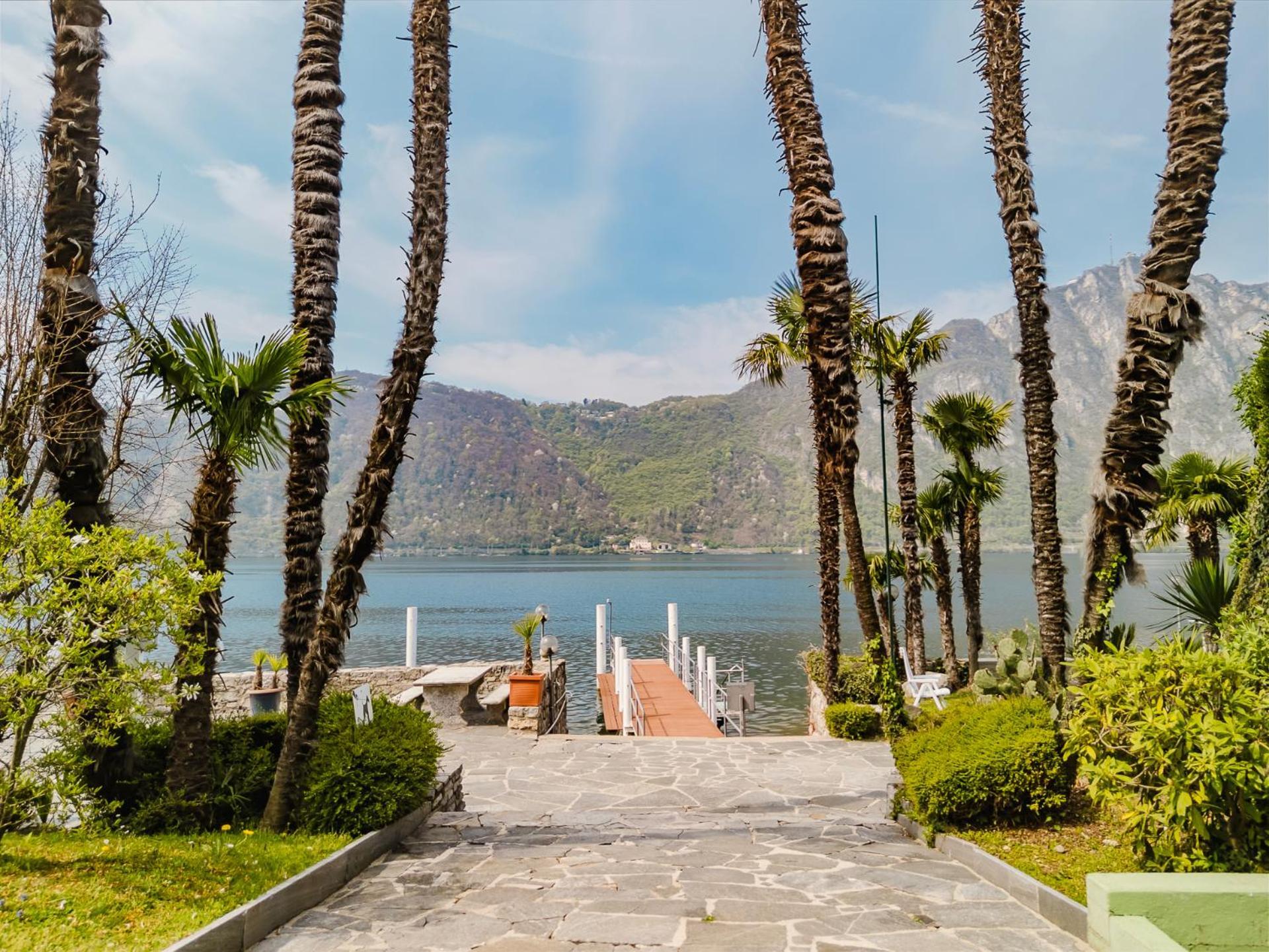 Luganersee, Pool, Strand, Parkplatz, Suite 204 Биссоне Экстерьер фото